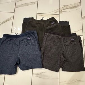 Patagonia men’s Joggers trio bundle in Charcoal and Navy